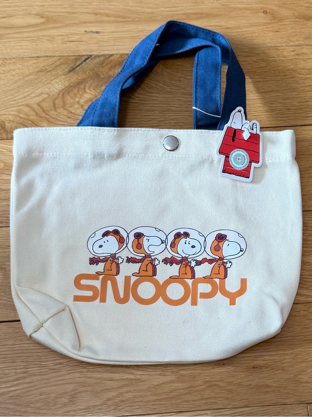 Peanuts Snoopy Astronaut Small Canvas Tote Bag